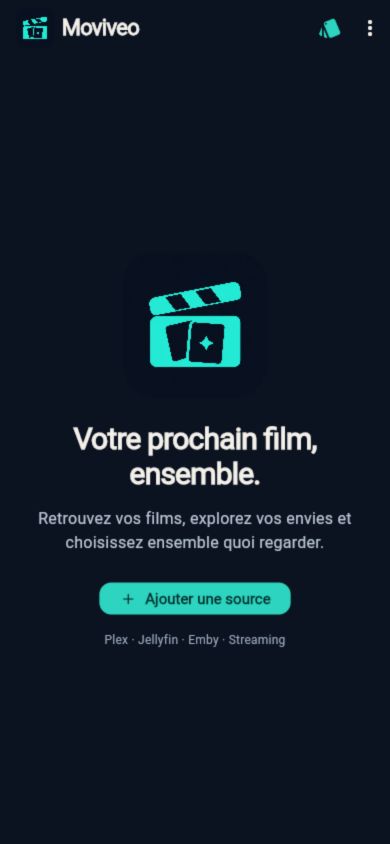 Aperçu de l'application Moviveo